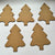 Christmas tree MDF cutout - Set of 5