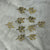 Metal Leaf Charm 2 - set of 10