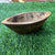 Wooden candle boat bowl 6”x4”