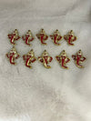 Ganesha Face Red - Set of 10
