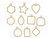 Pendent Bezel Gold ( Small ) - Set of 10