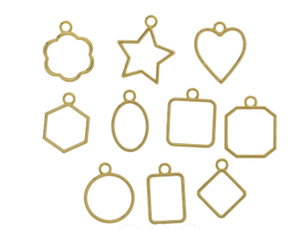 Pendent Bezel Gold ( Small ) - Set of 10